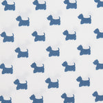 Baumwolle Popeline Hunde Blau - Ribes y Casals