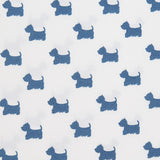 Baumwolle Popeline Hunde Blau - Ribes y Casals