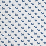 Baumwolle Popeline Hunde Blau - Ribes y Casals