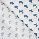 Baumwolle Popeline Hunde Blau - Ribes y Casals