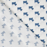 Baumwolle Popeline Hunde Blau - Ribes y Casals