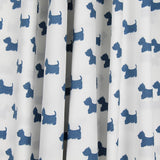 Baumwolle Popeline Hunde Blau - Ribes y Casals