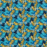 Hawaiianische Baumwoll-Popeline Blau Blau - Ribes y Casals