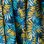 Hawaiianische Baumwoll-Popeline Blau Blau - Ribes y Casals