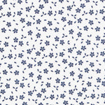 Blaue Baumwoll-Popeline-Blätter - Ribes y Casals