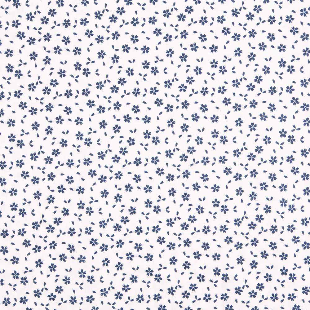 Blaue Baumwoll-Popeline-Blätter - Ribes y Casals