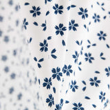 Blaue Baumwoll-Popeline-Blätter - Ribes y Casals