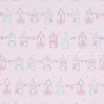 Baumwolle Popeline Haus Rosa - Ribes y Casals