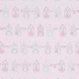 Baumwolle Popeline Haus Rosa - Ribes y Casals