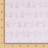 Baumwolle Popeline Haus Rosa - Ribes y Casals