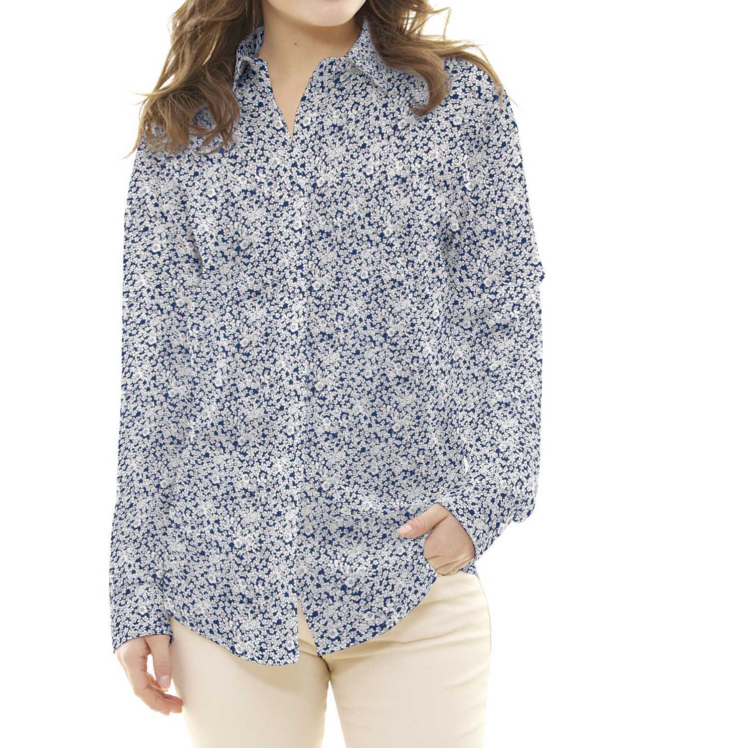 Liberty Cotton Poplin Nachtblau - Ribes y Casals