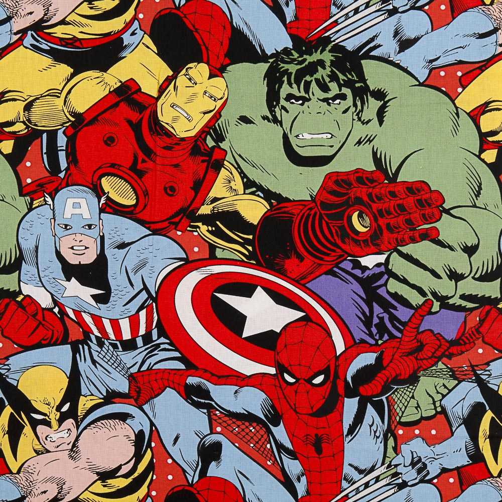 The Avengers Baumwoll-Popeline - Ribes y Casals