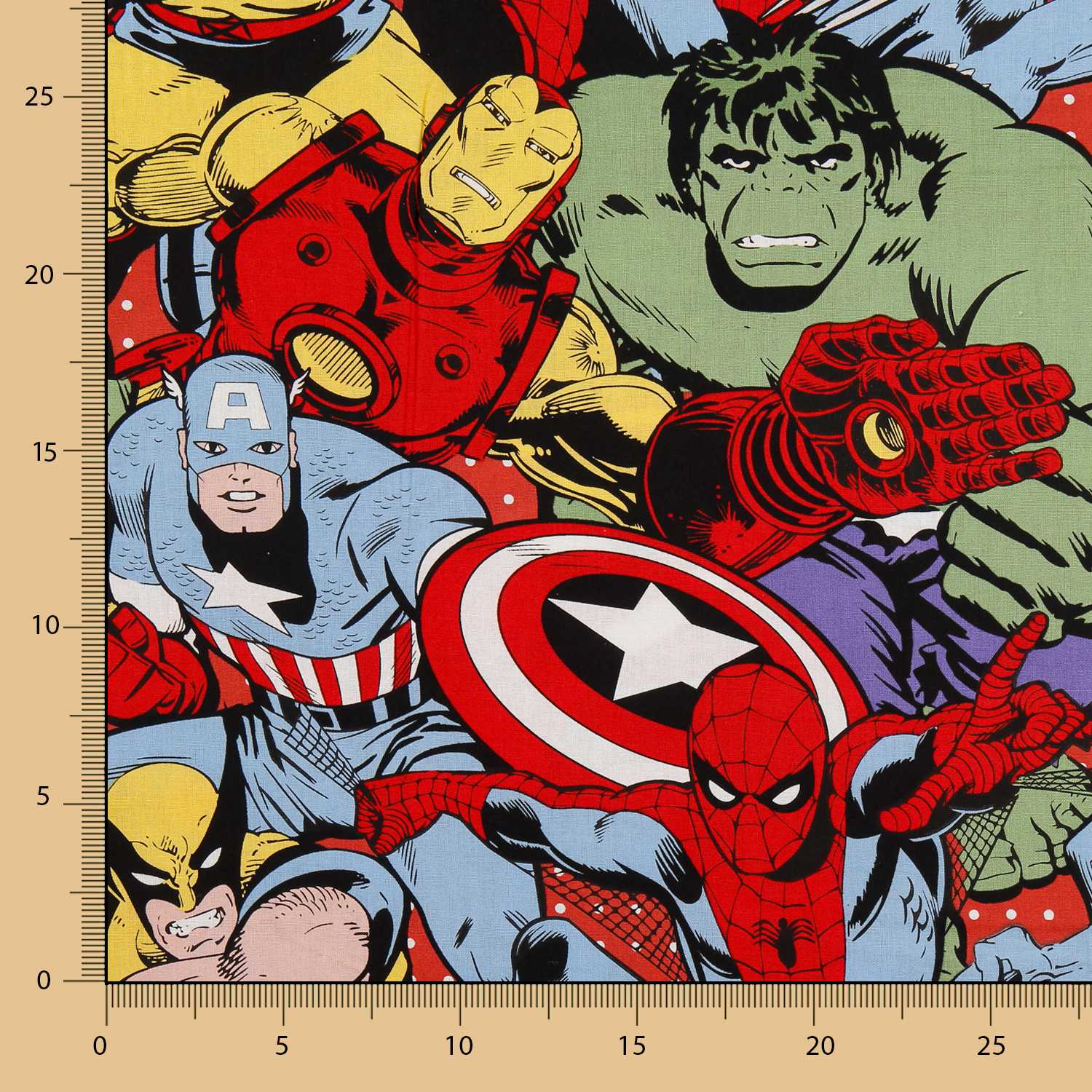 The Avengers Baumwoll-Popeline - Ribes y Casals