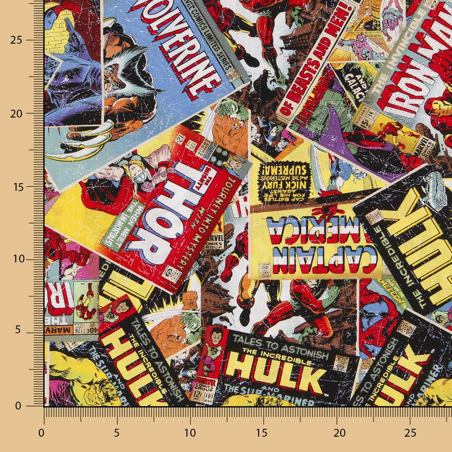 Marvel Comics Retro Baumwolle Popeline - Ribes y Casals