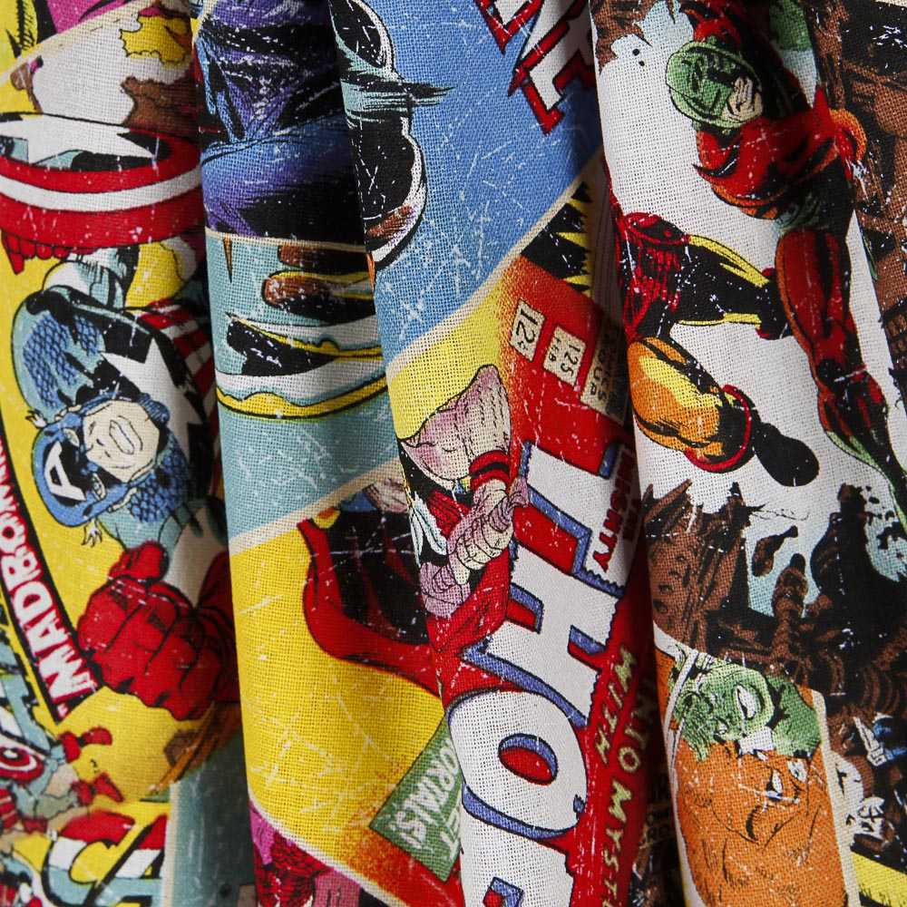 Marvel Comics Retro Baumwolle Popeline - Ribes y Casals