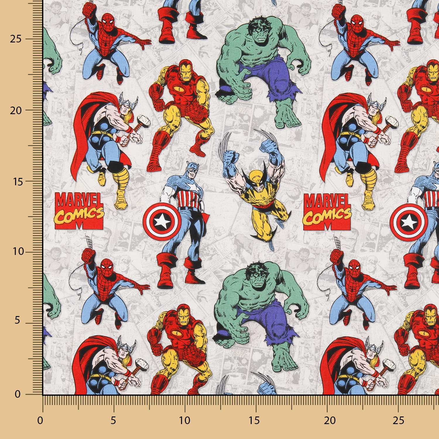 Marvel Comics Baumwolle Popeline - Ribes y Casals