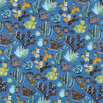Baumwoll-Popeline Mexico Blau - Ribes y Casals