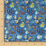 Baumwoll-Popeline Mexico Blau - Ribes y Casals