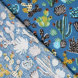 Baumwoll-Popeline Mexico Blau - Ribes y Casals