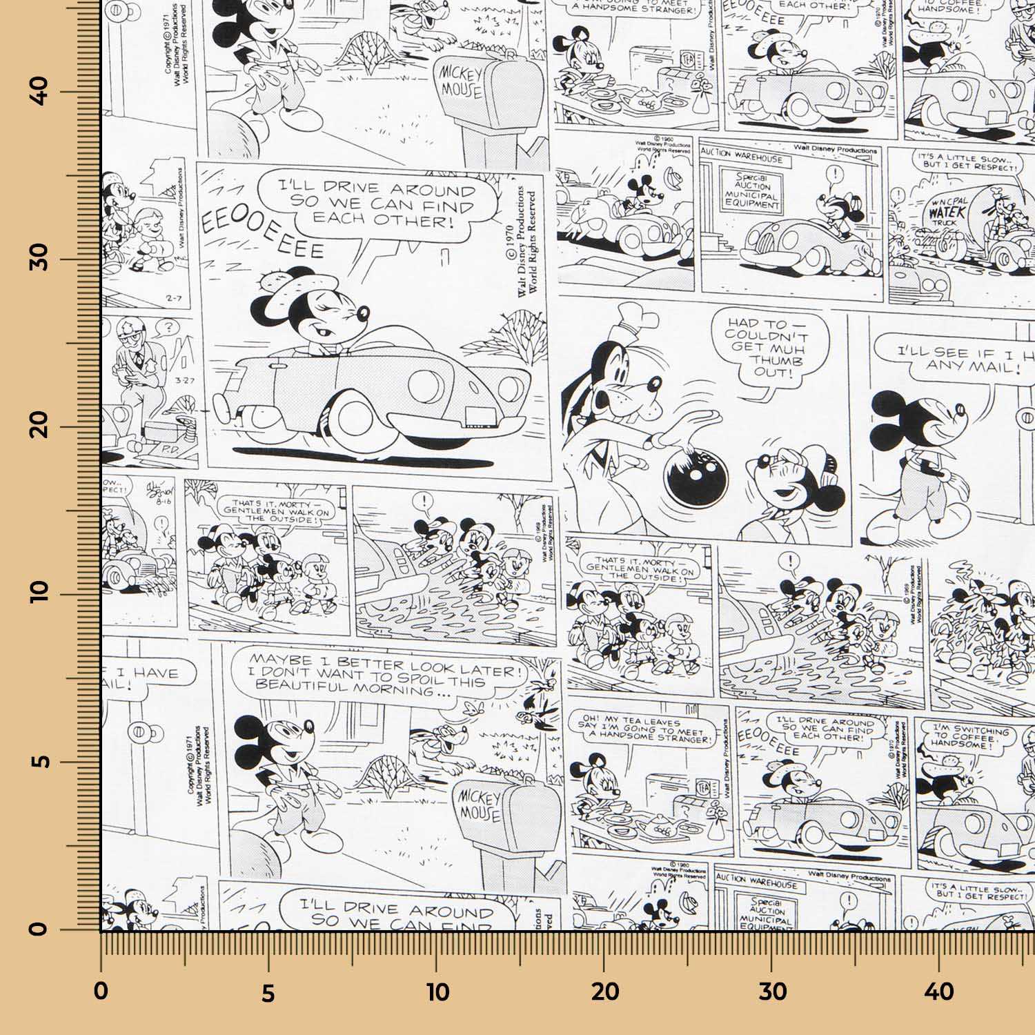 Mickey Mouse Baumwolle Popeline - Ribes y Casals