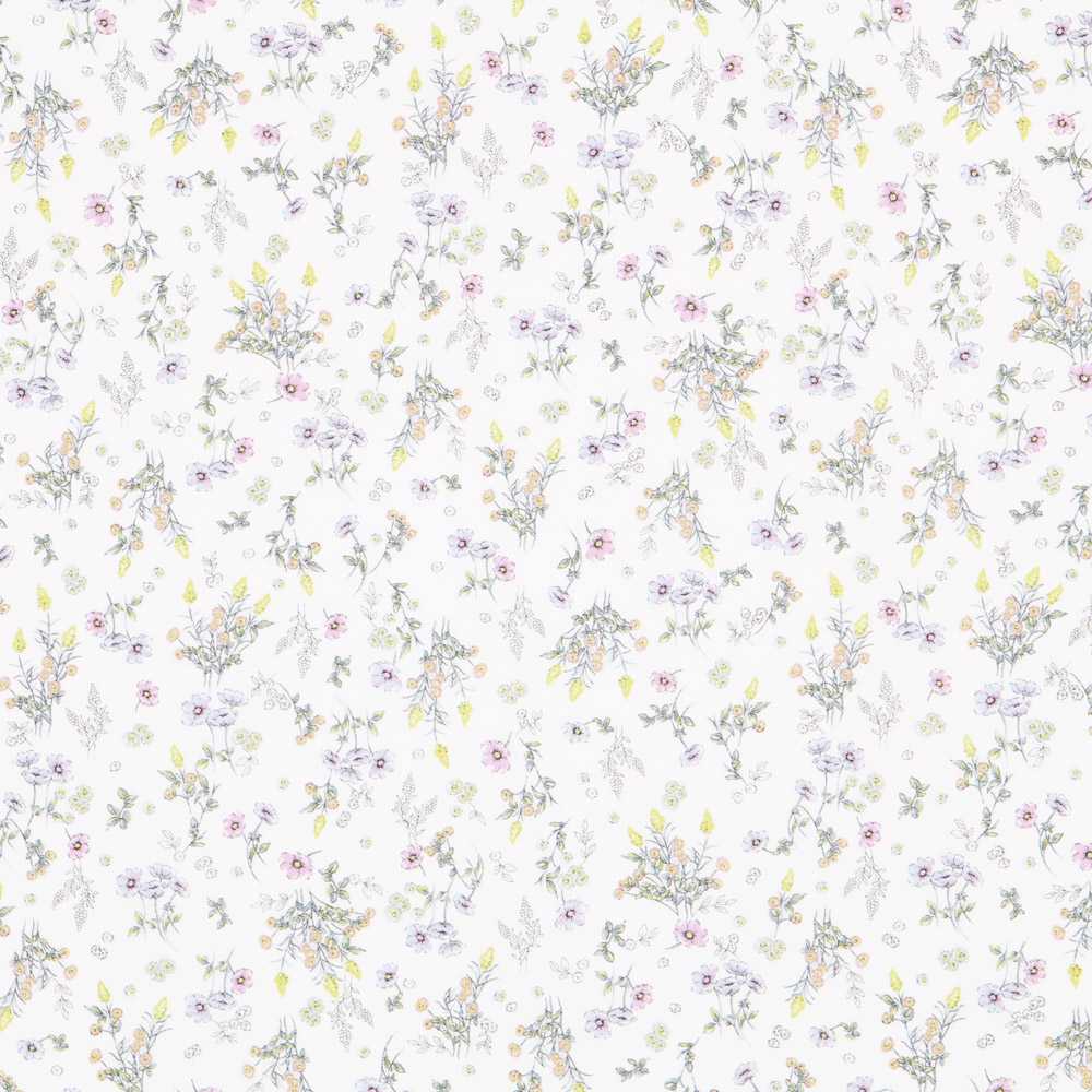 Bio-Baumwolle Popeline Bouquet - Ribes y Casals