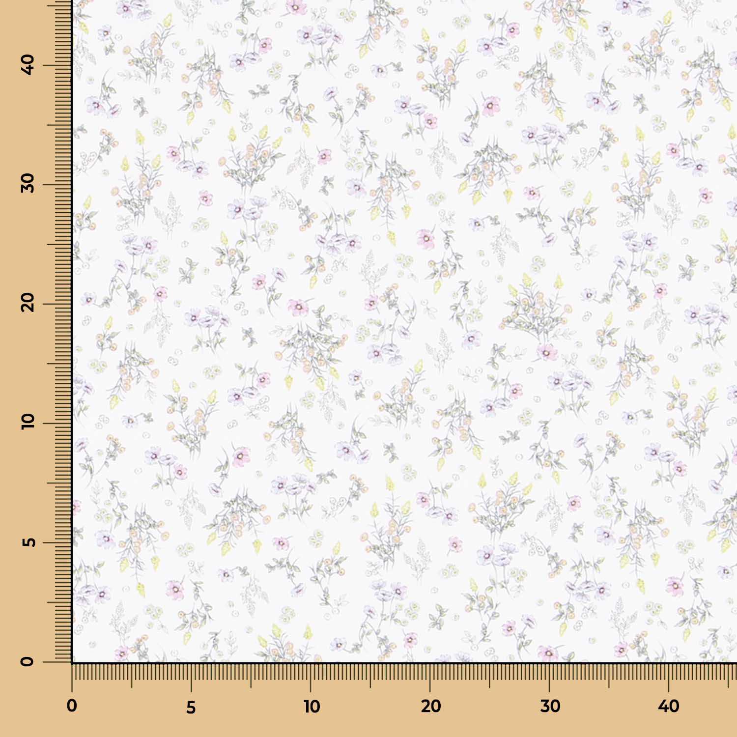 Bio-Baumwolle Popeline Bouquet - Ribes y Casals