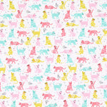 Bio-Baumwoll-Popeline Katzen Multicolour - Ribes y Casals