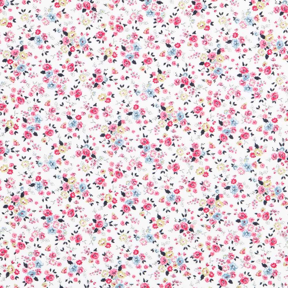 Bio-Baumwoll-Popeline Cretona Pink - Ribes y Casals