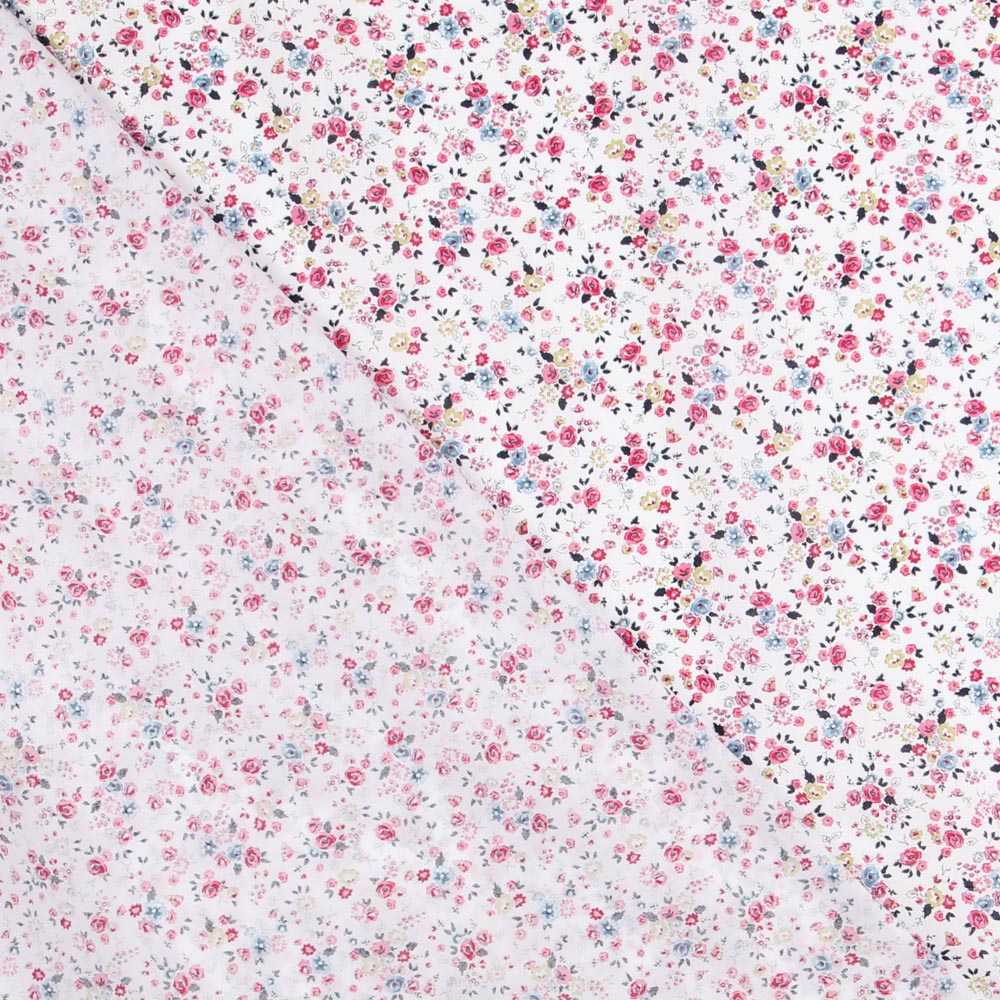 Bio-Baumwoll-Popeline Cretona Pink - Ribes y Casals