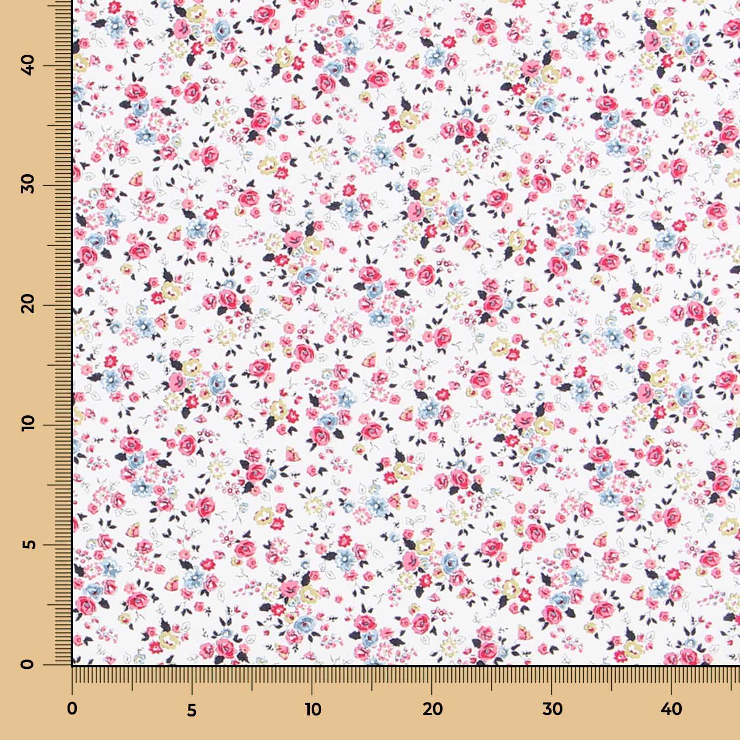 Bio-Baumwoll-Popeline Cretona Pink - Ribes y Casals