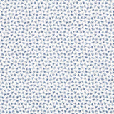 Bio-Baumwolle Popeline Blütenblätter Blau - Ribes y Casals