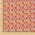 Orangefarbene Baumwoll-Popeline Gefiederte Popeline - Ribes y Casals