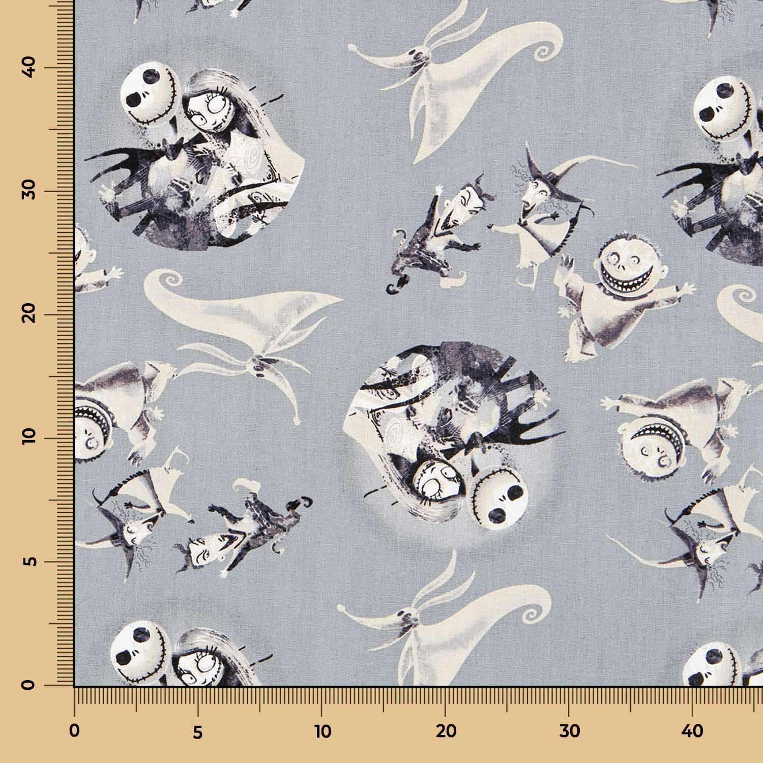 Baumwoll-Popeline Skeleton Friends - Ribes y Casals