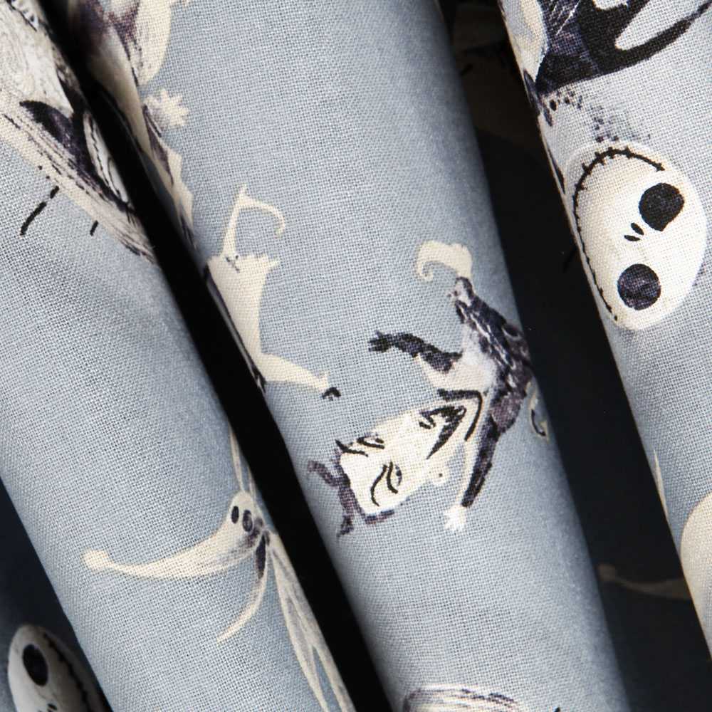 Baumwoll-Popeline Skeleton Friends - Ribes y Casals