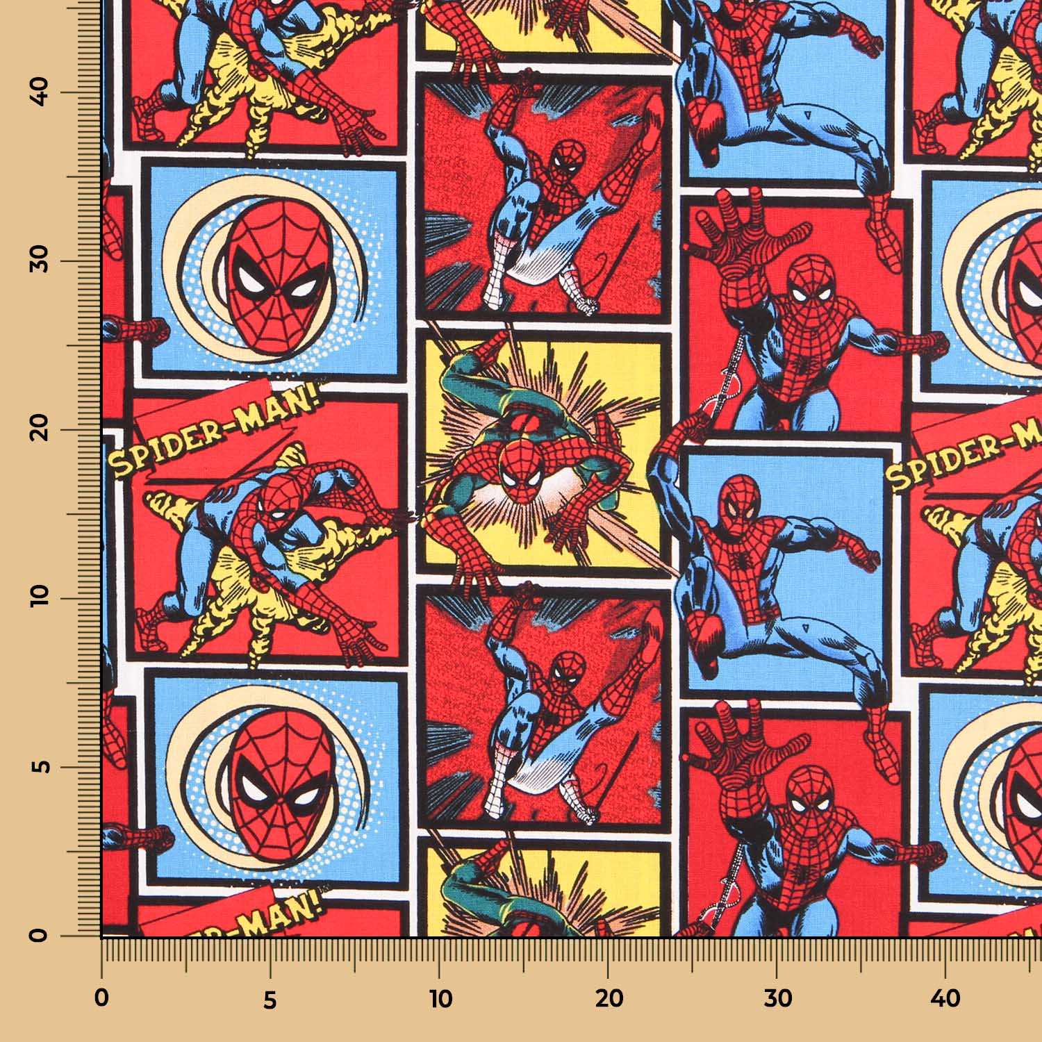 Spiderman Baumwolle Popeline - Ribes y Casals