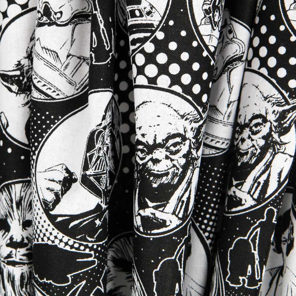 Star Wars Baumwolle Popeline Schwarz - Ribes y Casals