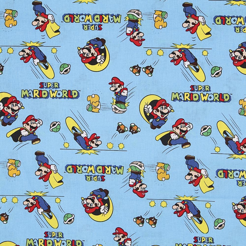 Super Mario World Baumwolle Popeline - Ribes y Casals