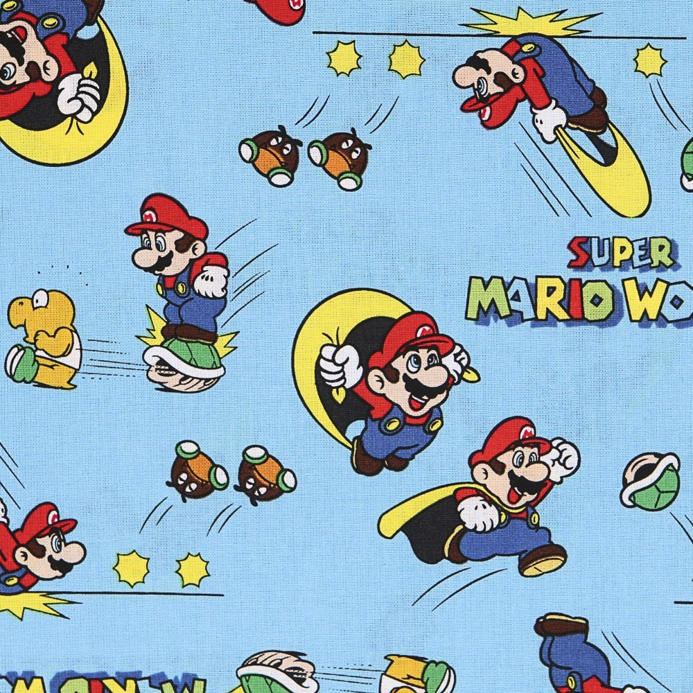 Super Mario World Baumwolle Popeline - Ribes y Casals