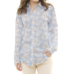 Tropical Cotton Popeline Blau - Ribes y Casals