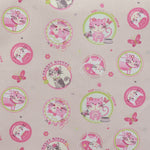 Rosa Katzen Druck Popeline - Ribes y Casals