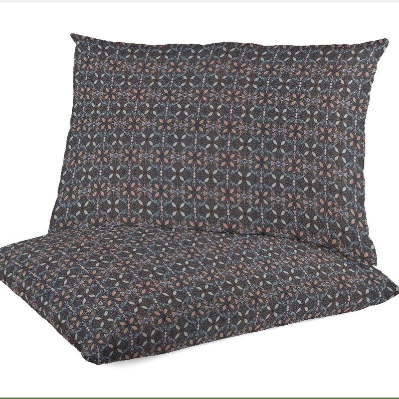 Mosaikdruck dunkle Popeline - Ribes y Casals