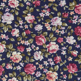 Cretonne Floral Popeline Cretonne Violett - Ribes y Casals