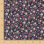 Cretonne Floral Popeline Cretonne Violett - Ribes y Casals