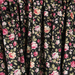 Cretonne Floral Popeline Schwarz - Ribes y Casals