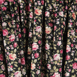 Cretonne Floral Popeline Schwarz - Ribes y Casals