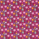Violette Blumen Popeline - Ribes y Casals