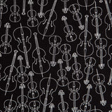 Schwarze Gitarre Popeline - Ribes y Casals