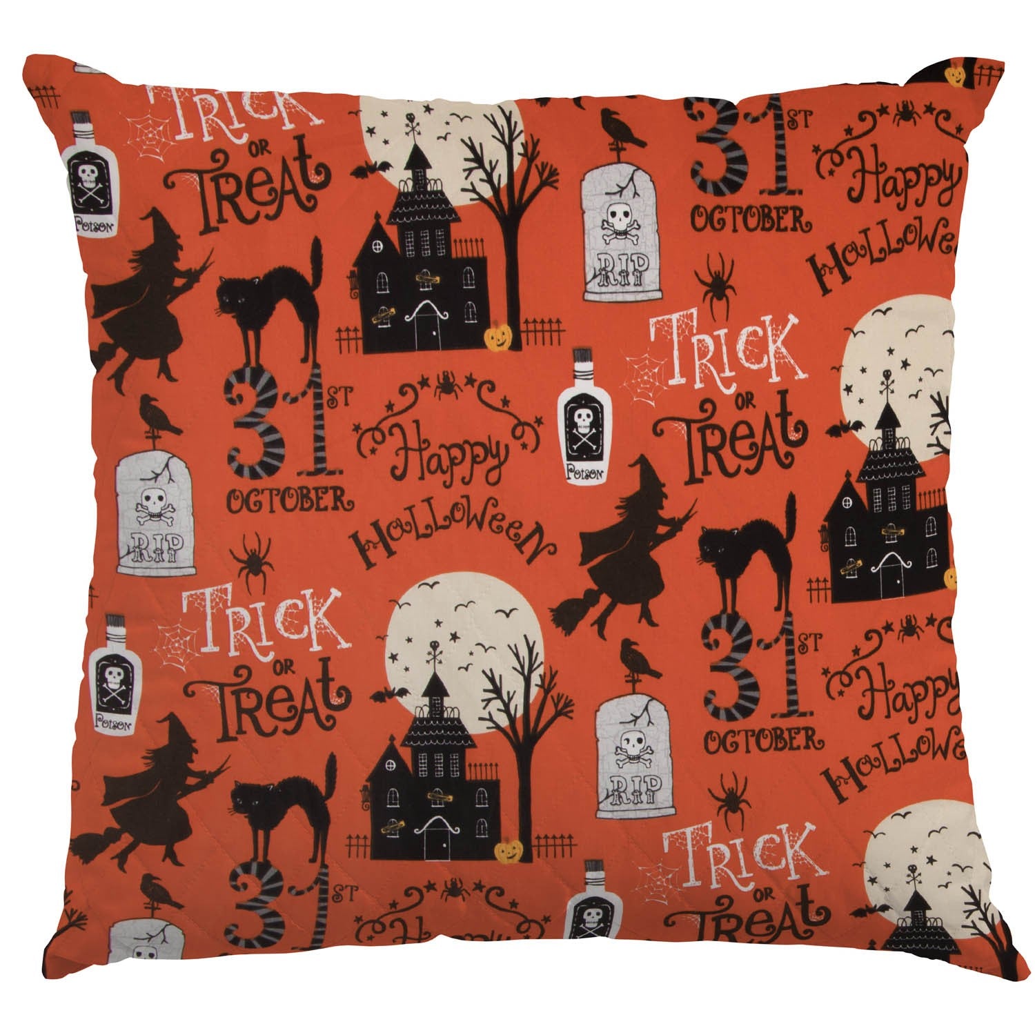 Halloween Popeline Orange - Ribes y Casals