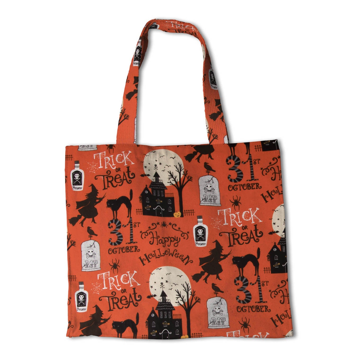 Halloween Popeline Orange - Ribes y Casals
