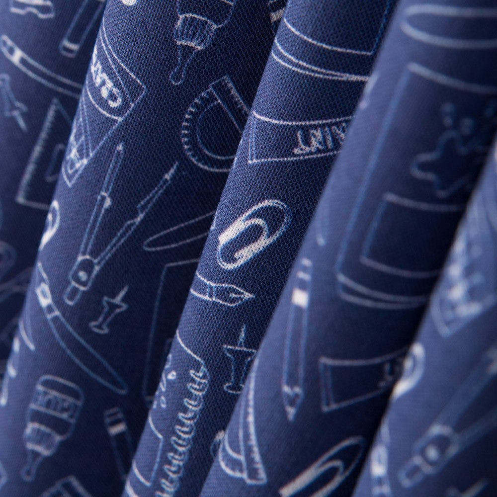 Popeline Hand Made Blue Denim - Ribes y Casals